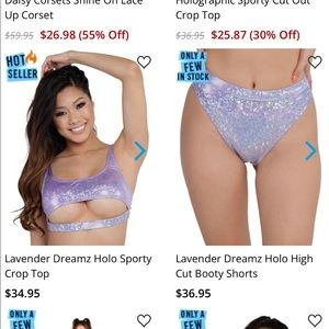 iheartraves Lavender Dreamz Holo Purple Sparkly Set